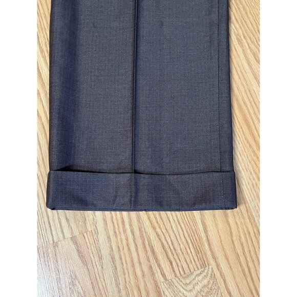 Ralph Lauren Men's Dress Pants 33X32 Polyester Viscose Brown Check - Picture 6 of 8
